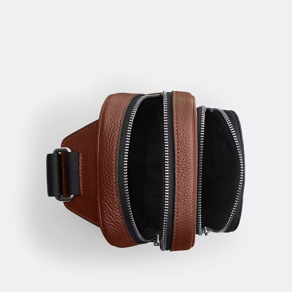 ❤️ Coach Racer Sling Pack In Signature Leather - Picture 3 of 11